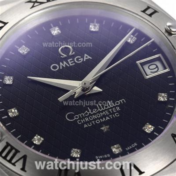 Quality UK Omega Constellation Automatic Fake Watch With Black Dial For Women