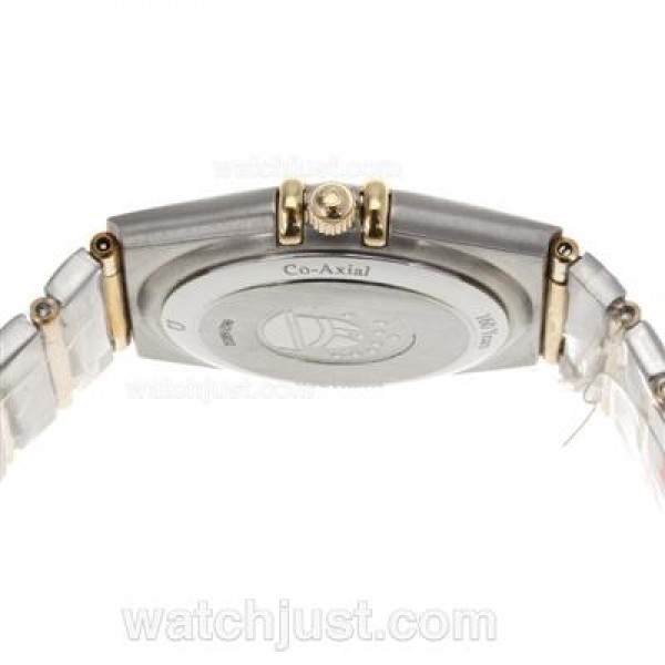 Perfect UK Sale Omega Constellation Quartz Fake Watch With White Dial For Women