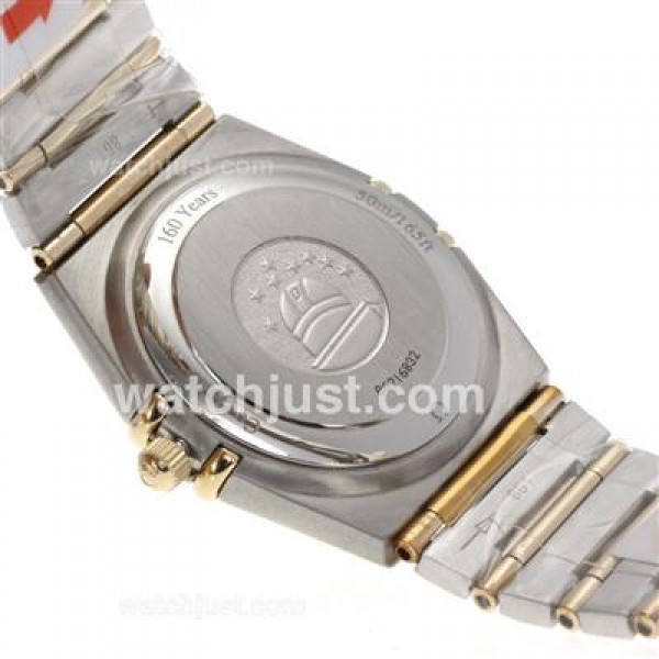 Perfect UK Sale Omega Constellation Quartz Fake Watch With White Dial For Women