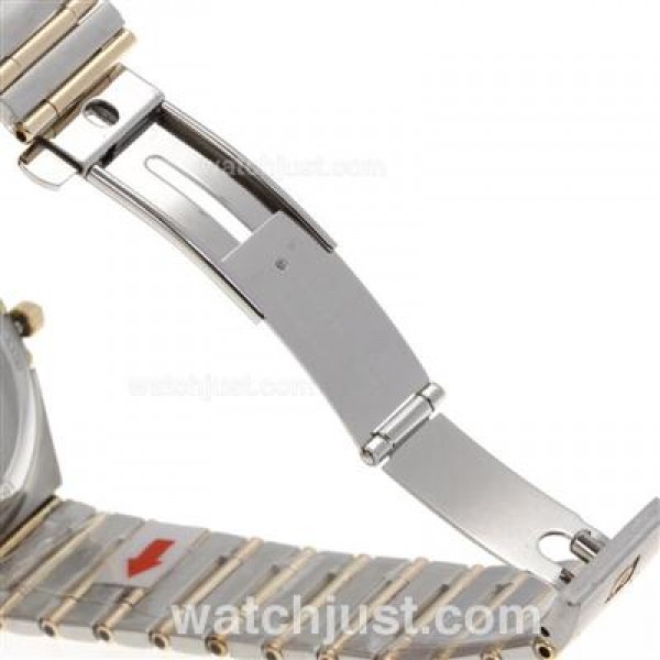 Good Quality UK Omega Constellation Automatic Fake Watch With White Dial For Men