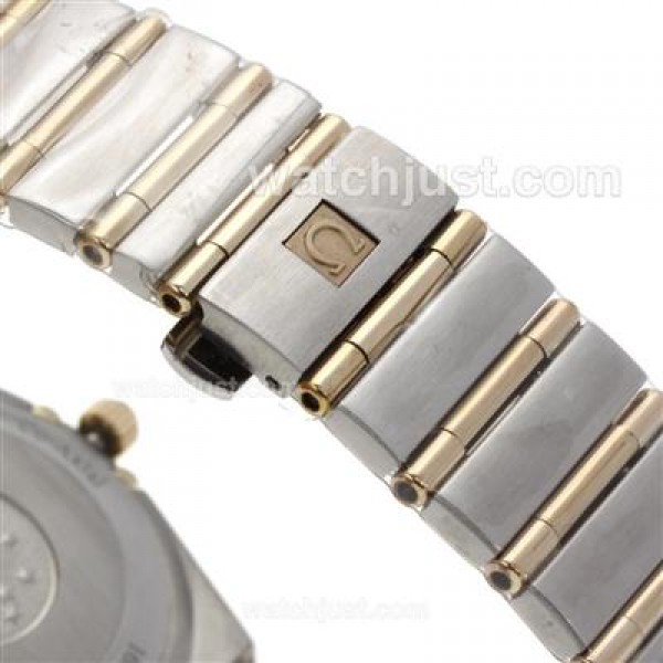 Good Quality UK Omega Constellation Automatic Fake Watch With White Dial For Men