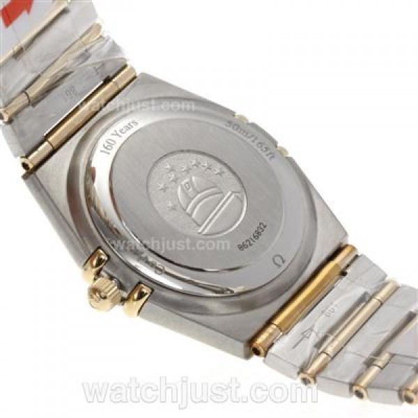 Best UK Omega Constellation Automatic Replica Watch With Champagne Dial For Women