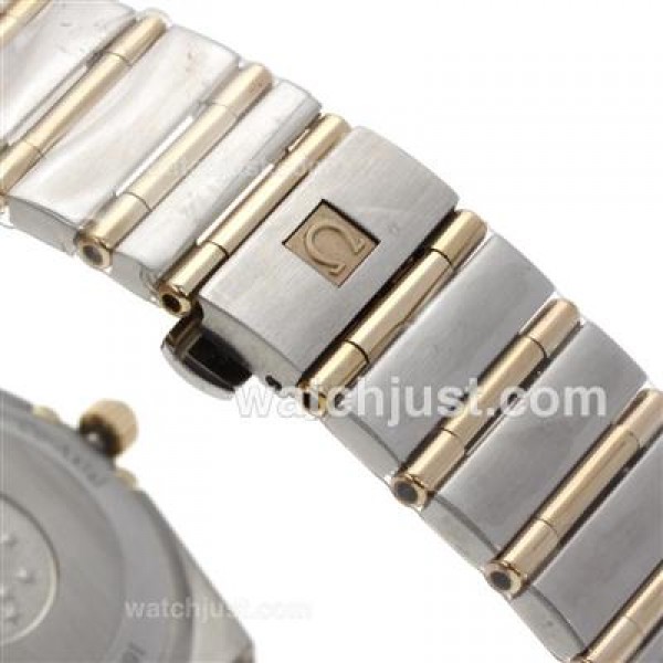 Best UK Omega Constellation Automatic Replica Watch With Champagne Dial For Women