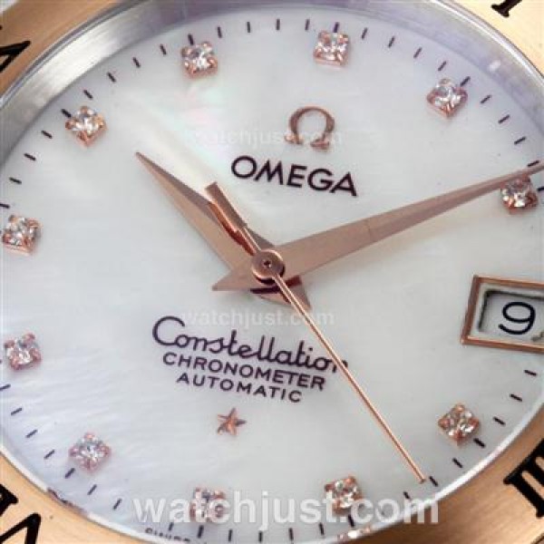 Quality AAA UK Omega Constellation Quartz Fake Watch With White Dial For Men