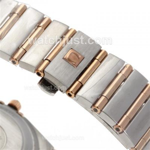 Best UK Sale Omega Constellation Quartz Fake Watch With White Dial For Women