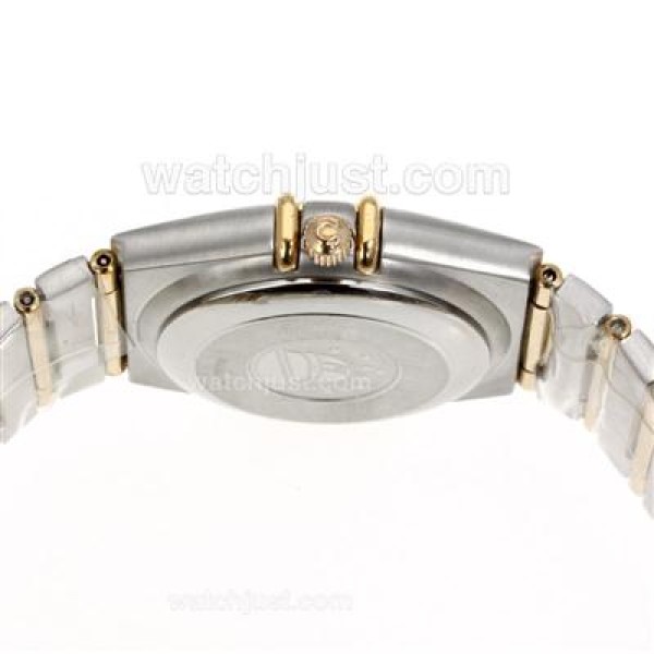 Perfect UK Omega Constellation Automatic Replica Watch With White Dial For Women