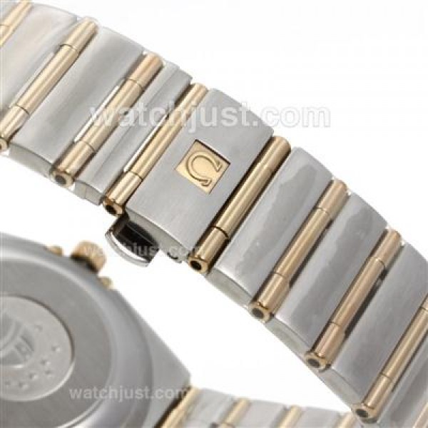 Perfect UK Omega Constellation Automatic Replica Watch With White Dial For Women