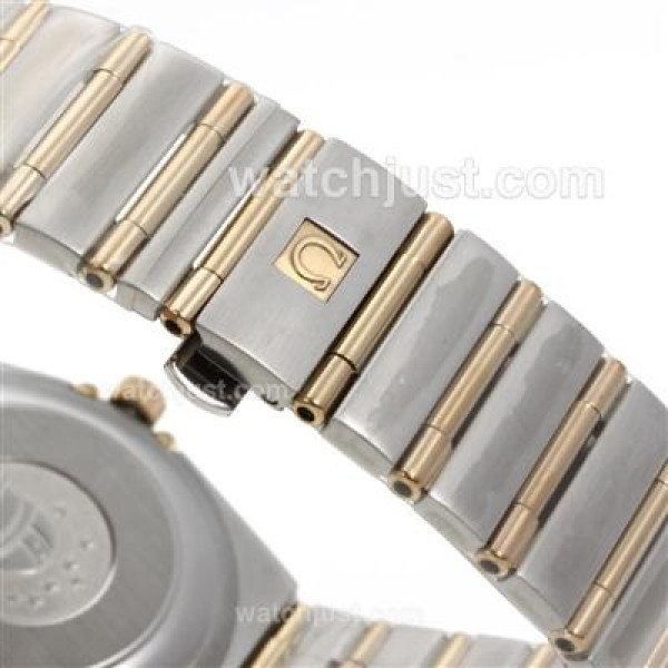 AAA Cheap UK Omega Constellation Automatic Replica Watch With Champagne Dial For Women