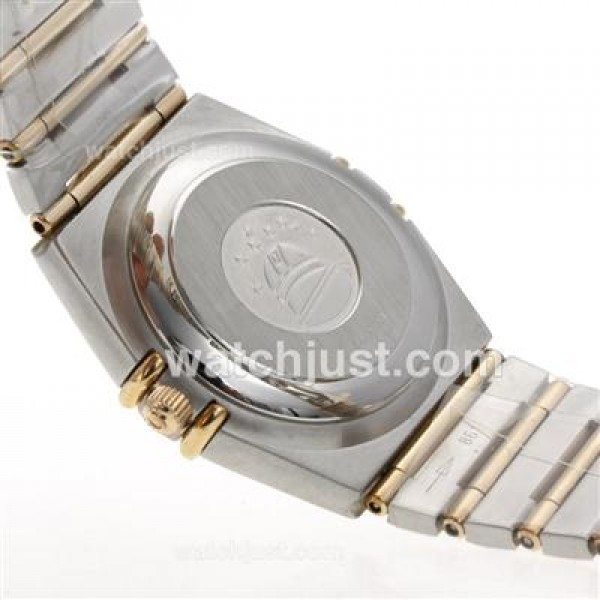 Perfect UK Omega Constellation Automatic Replica Watches With White Dials For Women