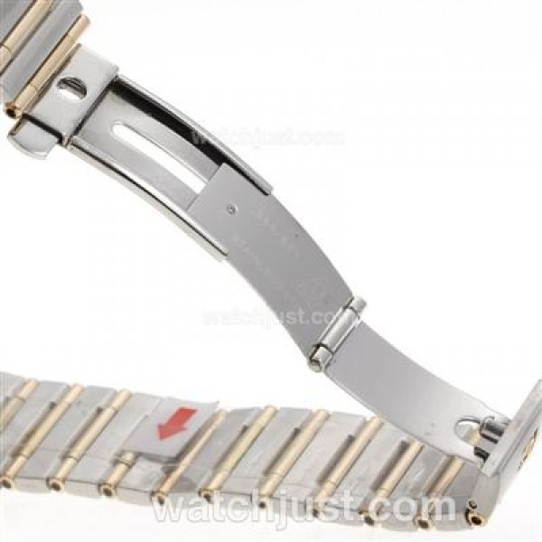 Perfect UK Omega Constellation Automatic Replica Watches With White Dials For Women
