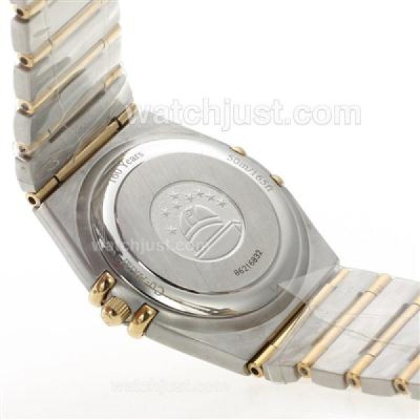 Practical UK Omega Constellation Quartz Fake Watch With White Dial For Men