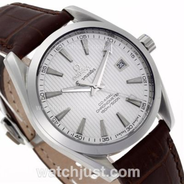 Good Quality UK Sale Omega Seamaster Automatic Fake Watch With White Dial For Men