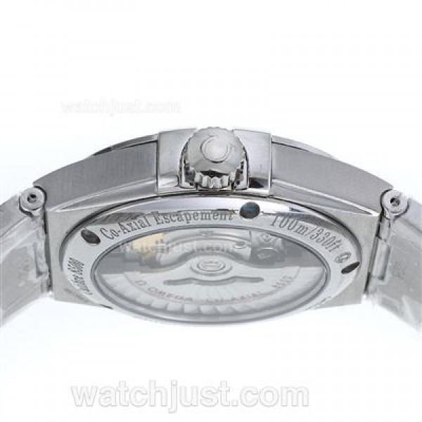 Best UK Omega Constellation Automatic Replica Watches With Blue Dials For Men