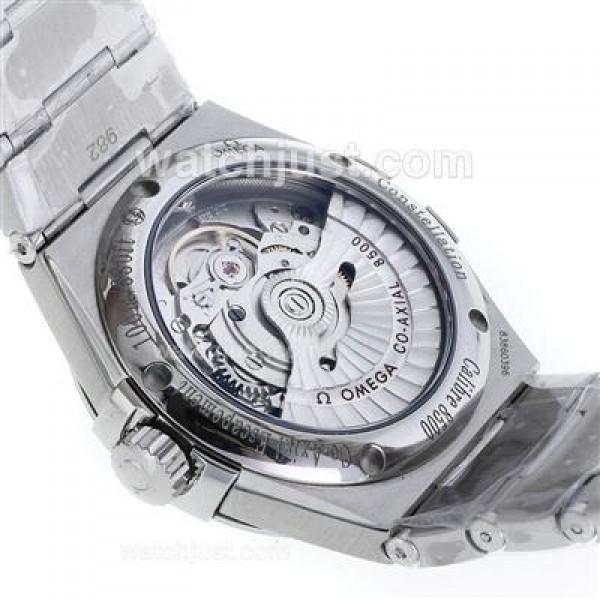 Best UK Omega Constellation Automatic Replica Watches With Blue Dials For Men