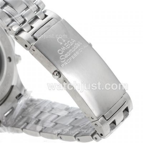 Best UK Sale Omega Seamaster Automatic Replica Watch With Black Dial For Men