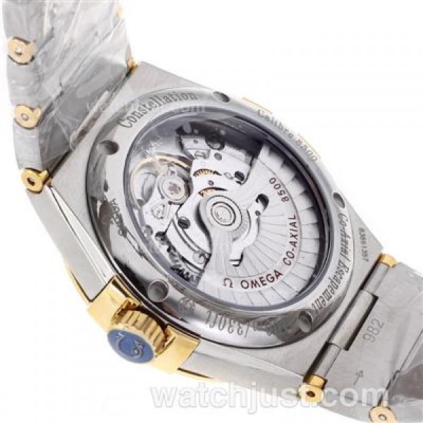 Cheap UK Omega Constellation Automatic Fake Watches With Champagne Dials For Women