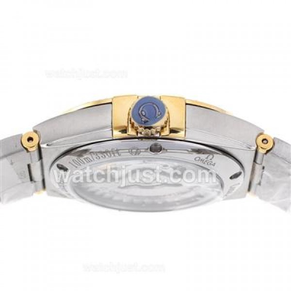 Perfect UK Omega Constellation Automatic Replica Watch With Champagne Dial For Women