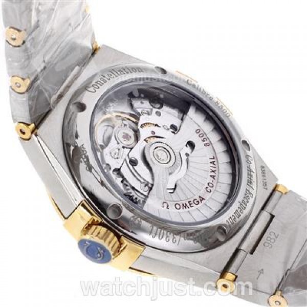 Perfect UK Omega Constellation Automatic Replica Watches With Champagne Dials For Women