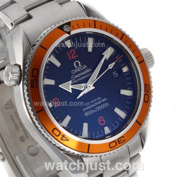 Waterproof UK Sale Omega Seamaster Automatic Replica Watch With Black Dial For Men