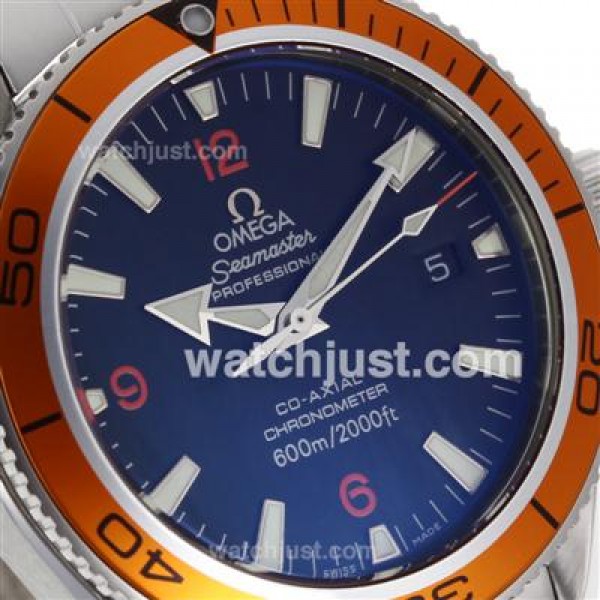 Waterproof UK Sale Omega Seamaster Automatic Replica Watch With Black Dial For Men