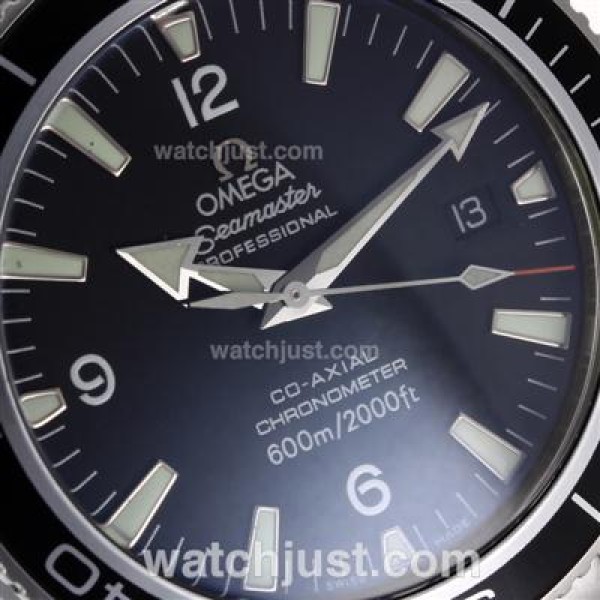 Cheap UK Sale Omega Seamaster Automatic Fake Watch With Black Dial For Men