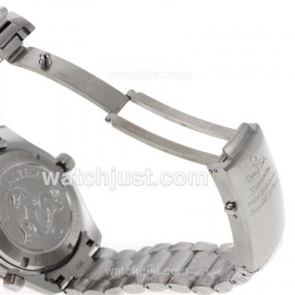 Cheap UK Sale Omega Seamaster Automatic Fake Watches With Black Dials For Men