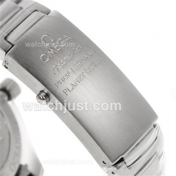 Cheap UK Sale Omega Seamaster Automatic Fake Watches With Black Dials For Men