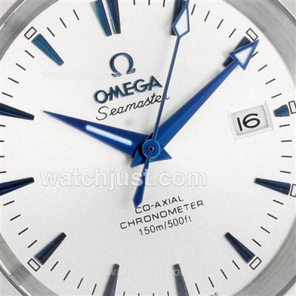 AAA Perfect UK Sale Omega Seamaster Automatic Replica Watch With White Dial For Men