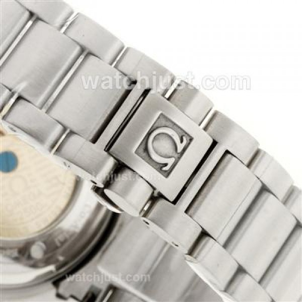 AAA Perfect UK Sale Omega Seamaster Automatic Replica Watch With White Dial For Men