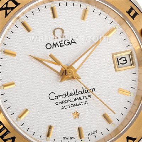 Best UK Omega Constellation Automatic Fake Watch With White Dial For Men