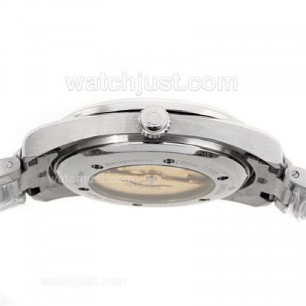 AAA Best UK Sale Omega Seamaster Automatic Fake Watch With White Dial For Men