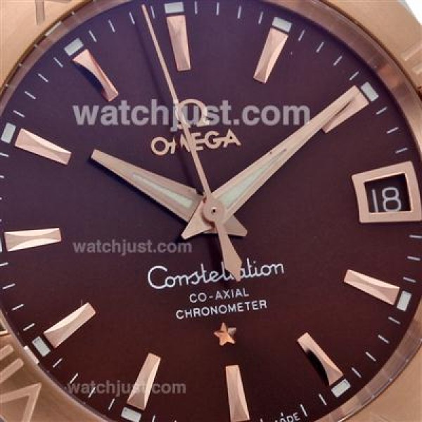 Best UK Omega Constellation Automatic Replica Watches With Black Dials For Women