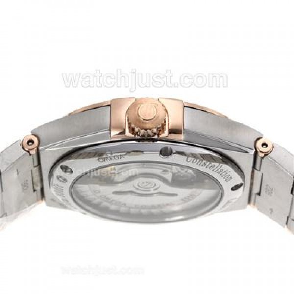 Best UK Omega Constellation Automatic Replica Watches With Black Dials For Women