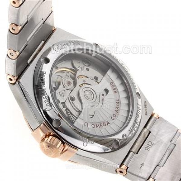 Best UK Omega Constellation Automatic Replica Watches With Black Dials For Women