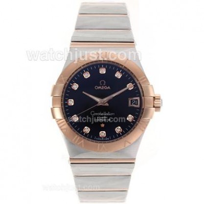 Best UK Sale Omega Constellation Automatic Fake Watches With Champagne Dials For Women