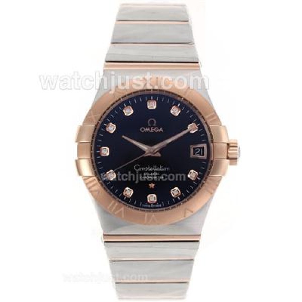 Best UK Sale Omega Constellation Automatic Fake Watch With Champagne Dial For Women