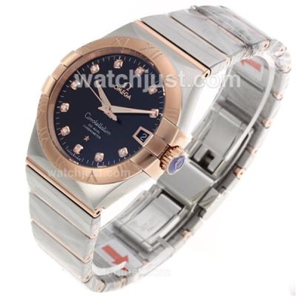 Best UK Sale Omega Constellation Automatic Fake Watch With Champagne Dial For Women