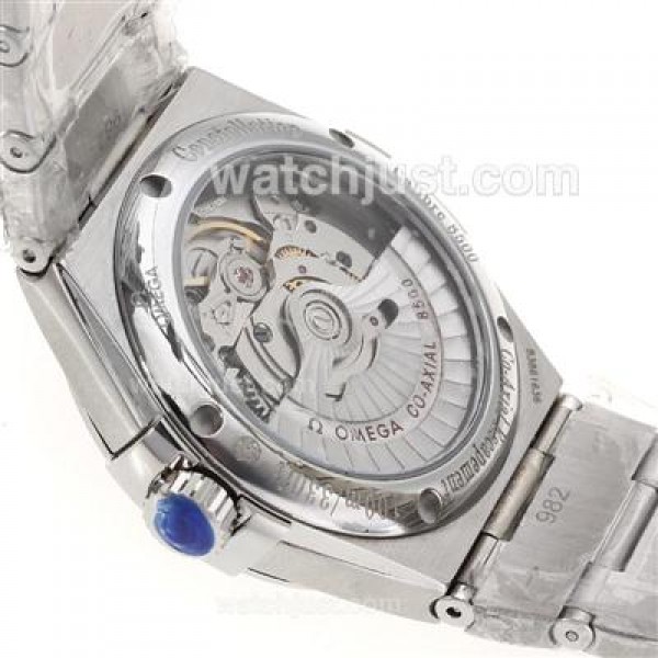 Perfect UK Omega Constellation Automatic Replica Watches With Purple Dials For Men