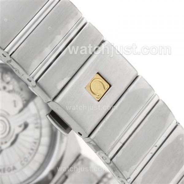 Perfect UK Omega Constellation Automatic Replica Watches With Purple Dials For Men