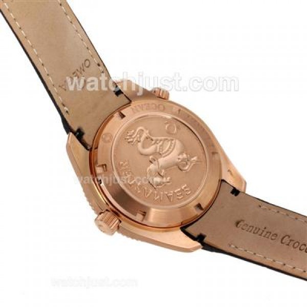 Quality UK Sale Omega Seamaster Automatic Replica Watches With Black Dials For Men