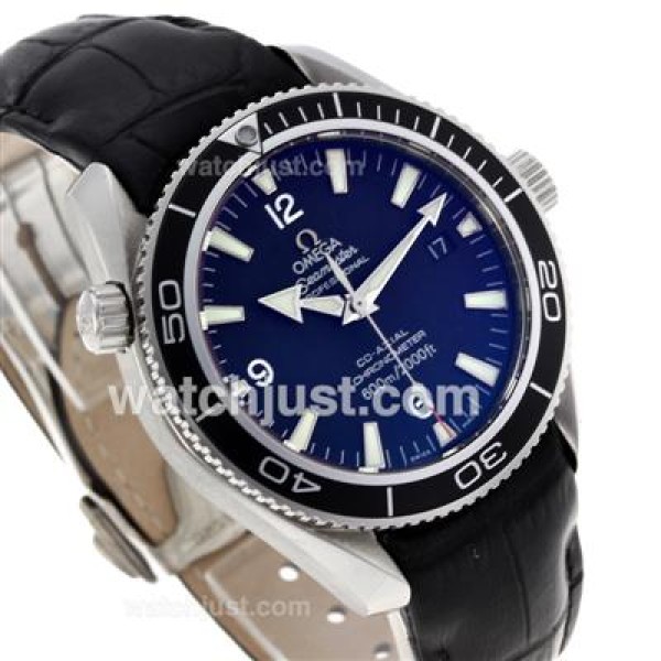 Waterproof UK Sale Omega Seamaster Automatic Replica Watch With Black Dial For Men