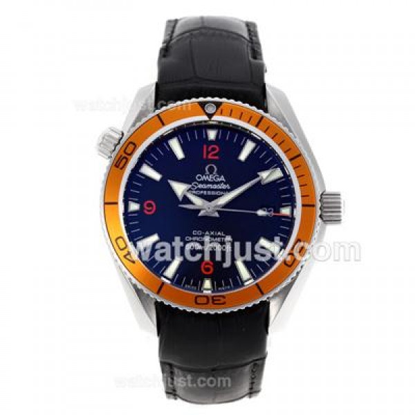 Perfect UK Sale Omega Seamaster Automatic Replica Watch With Black Dial For Men