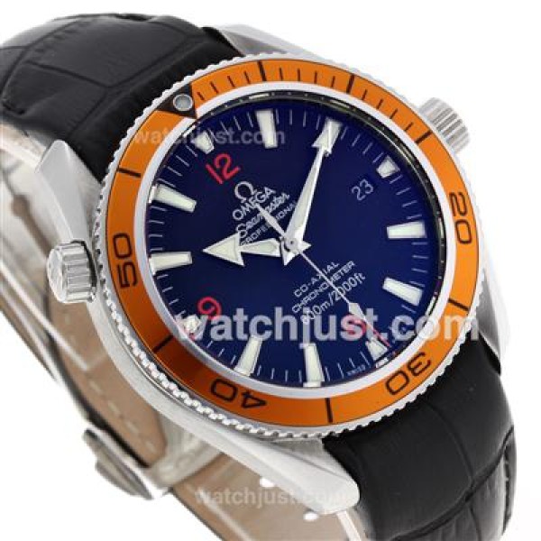 Perfect UK Sale Omega Seamaster Automatic Replica Watch With Black Dial For Men