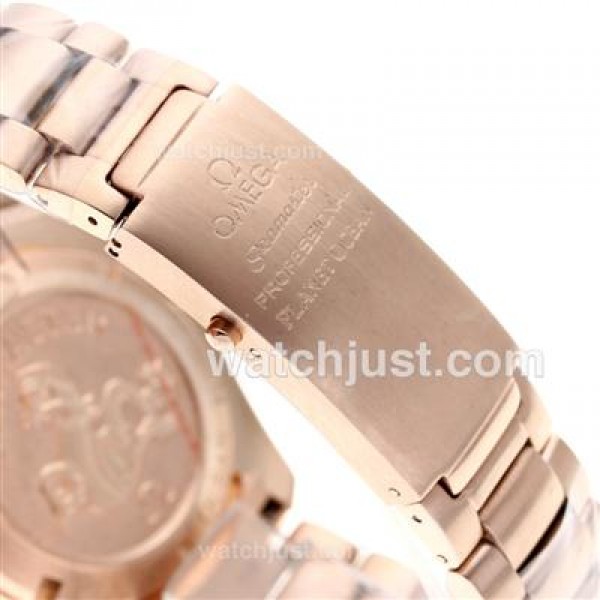 Swiss UK Sale Omega Seamaster Automatic Fake Watches With Black Dials For Men