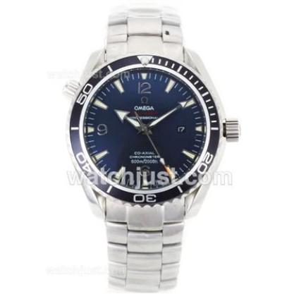 Quality UK Sale Omega Seamaster Automatic Replica Watch With Blue Dial For Men