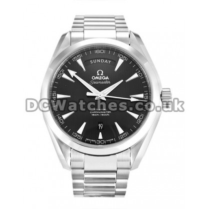 High Quality UK Sale Omega Aqua Terra 150M Automatic Replica Watch With Black Dial For Men