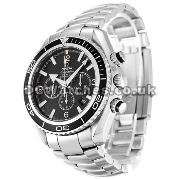 Best UK Sale Omega Planet Ocean Automatic Replica Watch With Black Dial For Men