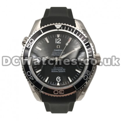 Top UK Sale Omega Planet Ocean Automatic Replica Watch With Black Dial For Men