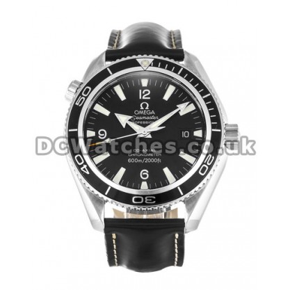 Best UK Sale Omega Planet Ocean Automatic Replica Watch With Black Dial For Men