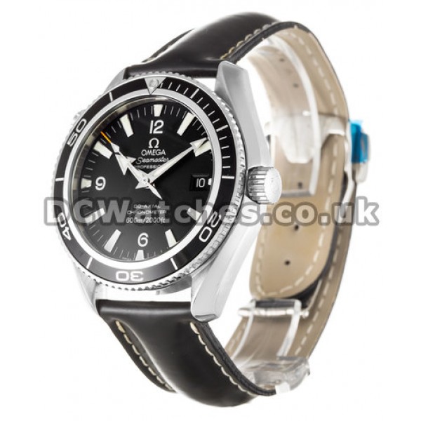 Best UK Sale Omega Planet Ocean Automatic Replica Watch With Black Dial For Men